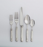 Inglese Pewter Five Piece Place Setting Care & Use:  Legacy Pewter flatware is dishwasher safe.  We recommend using the lowest heat setting for both wash and dry cycles, using liquid dishwashing soap without citrus or lemon scents.  So, do not wash in commercial dishwashers that clean with extreme heat.